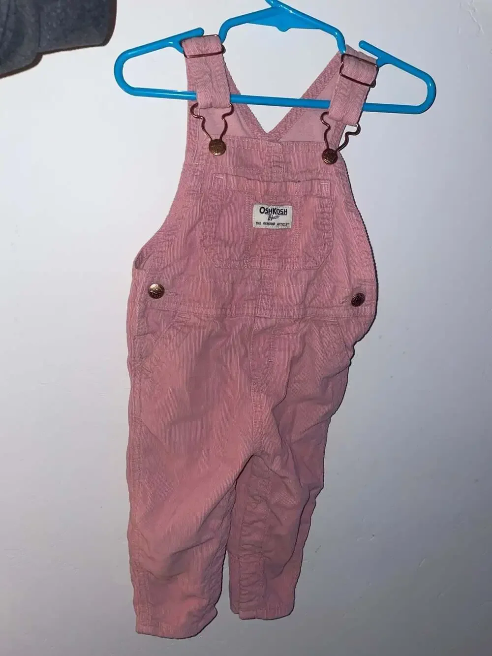 12 months‎ OshKosh B'gosh Pink Corduroy Overalls